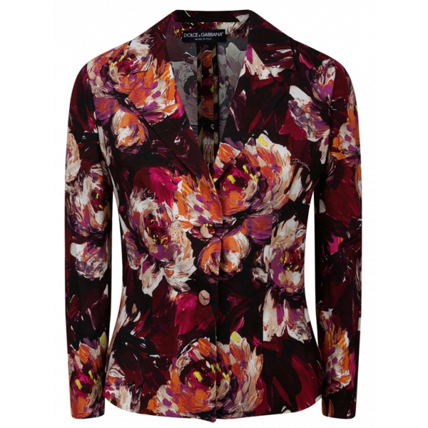 Dolce & Gabbana - Multi-Coloured Short Cady Jacket - Dolce & Gabbana Exclusive Luxury Collection