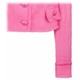 Dolce & Gabbana - Pink Short Raschel Tweed Jacket - Dolce & Gabbana Exclusive Luxury Collection