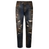 Dolce & Gabbana - Jeans Neri in Cotone Effetto Sbiancato - Dolce & Gabbana Exclusive Luxury Collection