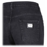 Dolce & Gabbana - Black Tapered Leg Jeans - Dolce & Gabbana Exclusive Luxury Collection