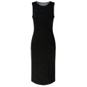 Givenchy - Abito in Jacquard Nero 4G con Tulle e Drappeggio - Givenchy Exclusive Luxury Collection