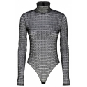 Givenchy - Black 4G Motif Transparent Lace Bodysuit - Givenchy Exclusive Luxury Collection