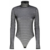 Givenchy - Black 4G Motif Transparent Lace Bodysuit - Givenchy Exclusive Luxury Collection