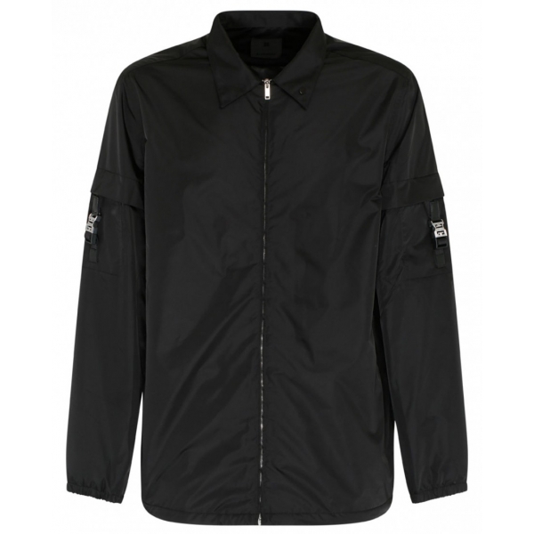 Givenchy - Black Nylon Logo Clip Jacket - Givenchy Exclusive Luxury Collection