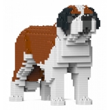 Jekca - St. Bernard 01 - Big - Lego - Scultura - Costruzione - 4D - Animali di Mattoncini - Toys