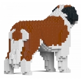 Jekca - St. Bernard 01 - Big - Lego - Scultura - Costruzione - 4D - Animali di Mattoncini - Toys