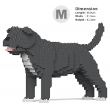 Jekca - Staffordshire Bull Terrier 01-M04 - Big - Lego - Sculpture - Construction - 4D - Brick Animals - Toys