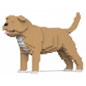 Jekca - Staffordshire Bull Terrier 01-M03 - Big - Lego - Sculpture - Construction - 4D - Brick Animals - Toys