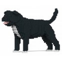 Jekca - Staffordshire Bull Terrier 01-M02 - Big - Lego - Sculpture - Construction - 4D - Brick Animals - Toys