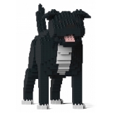 Jekca - Staffordshire Bull Terrier 01-M02 - Big - Lego - Sculpture - Construction - 4D - Brick Animals - Toys