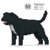 Jekca - Staffordshire Bull Terrier 01-M02 - Big - Lego - Sculpture - Construction - 4D - Brick Animals - Toys