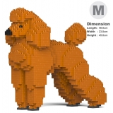 Jekca - Standard Poodle 01-S13 - Big - Lego - Sculpture - Construction - 4D - Brick Animals - Toys