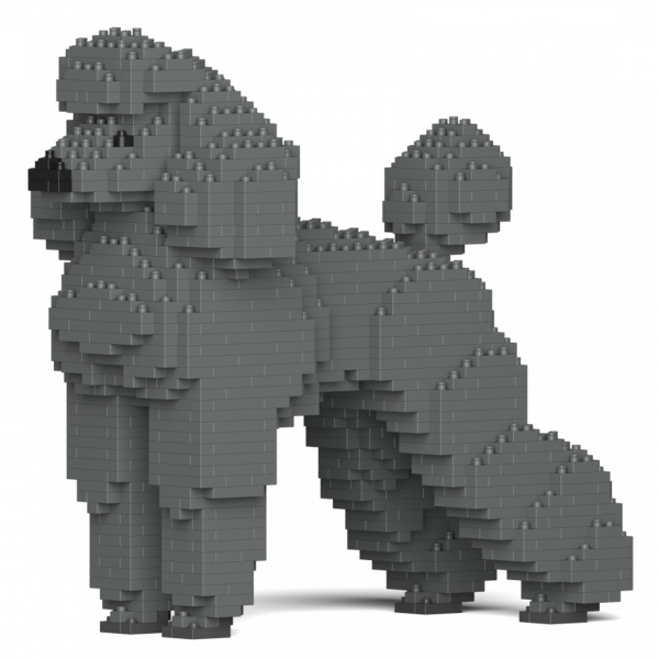 Jekca - Standard Poodle 01-M03 - Big - Lego - Scultura - Costruzione - 4D - Animali di Mattoncini - Toys