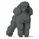 Jekca - Standard Poodle 01-M03 - Big - Lego - Sculpture - Construction - 4D - Brick Animals - Toys