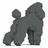 Jekca - Standard Poodle 01-M03 - Big - Lego - Sculpture - Construction - 4D - Brick Animals - Toys