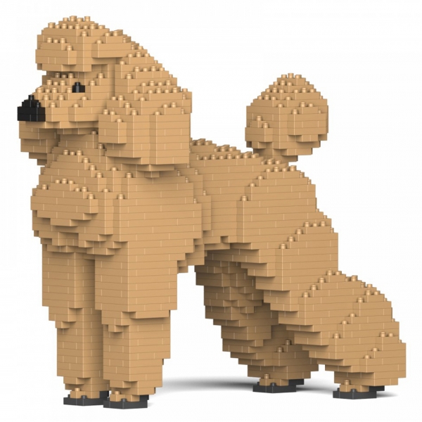 Jekca - Standard Poodle 01-M02 - Big - Lego - Sculpture - Construction - 4D - Brick Animals - Toys