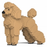 Jekca - Standard Poodle 01-M02 - Big - Lego - Sculpture - Construction - 4D - Brick Animals - Toys