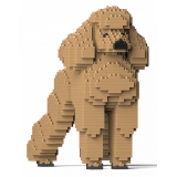 Jekca - Standard Poodle 01-M02 - Big - Lego - Sculpture - Construction - 4D - Brick Animals - Toys