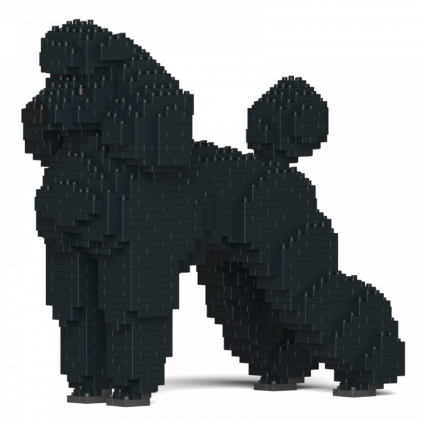 Jekca - Standard Poodle 01-M01 - Big - Lego - Sculpture - Construction - 4D - Brick Animals - Toys