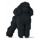 Jekca - Standard Poodle 01-M01 - Big - Lego - Sculpture - Construction - 4D - Brick Animals - Toys