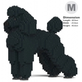 Jekca - Standard Poodle 01-M01 - Big - Lego - Sculpture - Construction - 4D - Brick Animals - Toys