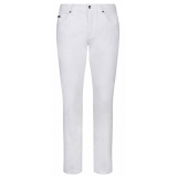 Dolce & Gabbana - White Stretch Jeans - Dolce & Gabbana Exclusive Luxury Collection