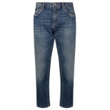 Dolce & Gabbana - Distressed Blue Cotton Loose Fit Jeans - Dolce & Gabbana Exclusive Luxury Collection