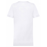 Dolce & Gabbana - White Jersey T-shirt with DG Logo Patch - Dolce & Gabbana Exclusive Luxury Collection