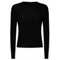 Dolce & Gabbana - Black Cotton Blend Jumper - Dolce & Gabbana Exclusive Luxury Collection