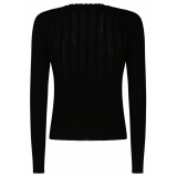 Dolce & Gabbana - Black Cotton Blend Jumper - Dolce & Gabbana Exclusive Luxury Collection