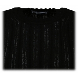 Dolce & Gabbana - Black Cotton Blend Jumper - Dolce & Gabbana Exclusive Luxury Collection