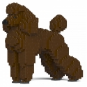 Jekca - Standard Poodle 01-S11 - Big - Lego - Sculpture - Construction - 4D - Brick Animals - Toys