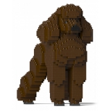 Jekca - Standard Poodle 01-S11 - Big - Lego - Scultura - Costruzione - 4D - Animali di Mattoncini - Toys