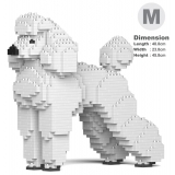 Jekca - Standard Poodle 01-M01 - Big - Lego - Sculpture - Construction - 4D - Brick Animals - Toys