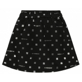 Givenchy - Black Stretch Cotton Logo Print Skirt - Givenchy Exclusive Luxury Collection