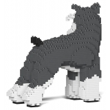 Jekca - Standard Schnauzer 02-M01 - Big - Lego - Scultura - Costruzione - 4D - Animali di Mattoncini - Toys