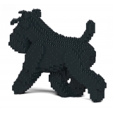 Jekca - Standard Schnauzer 03-M03 - Big - Lego - Sculpture - Construction - 4D - Brick Animals - Toys