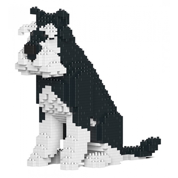 Jekca - Standard Schnauzer 04-M02 - Big - Lego - Sculpture - Construction - 4D - Brick Animals - Toys