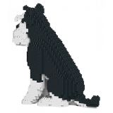 Jekca - Standard Schnauzer 04-M02 - Big - Lego - Scultura - Costruzione - 4D - Animali di Mattoncini - Toys