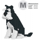 Jekca - Standard Schnauzer 04-M02 - Big - Lego - Scultura - Costruzione - 4D - Animali di Mattoncini - Toys