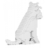 Jekca - Standard Schnauzer 04-S01 - Big - Lego - Scultura - Costruzione - 4D - Animali di Mattoncini - Toys