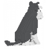 Jekca - Standard Schnauzer 04-M01 - Big - Lego - Sculpture - Construction - 4D - Brick Animals - Toys