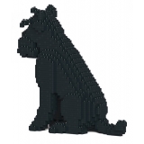 Jekca - Standard Schnauzer 04-M03 - Big - Lego - Scultura - Costruzione - 4D - Animali di Mattoncini - Toys