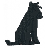 Jekca - Standard Schnauzer 04-M03 - Big - Lego - Sculpture - Construction - 4D - Brick Animals - Toys