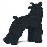 Jekca - Standard Schnauzer 02-M03 - Big - Lego - Sculpture - Construction - 4D - Brick Animals - Toys