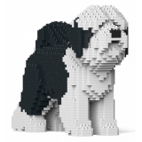 Jekca - Tibetan Terrier 01-M02 - Big - Lego - Scultura - Costruzione - 4D - Animali di Mattoncini - Toys