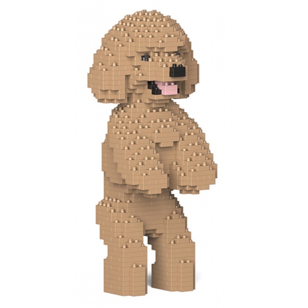 Jekca - Toy Poodle 04-M03 - Big - Lego - Sculpture - Construction - 4D - Brick Animals - Toys