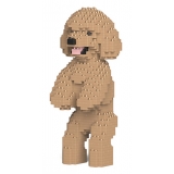 Jekca - Toy Poodle 04-M03 - Big - Lego - Sculpture - Construction - 4D - Brick Animals - Toys