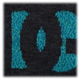 Dolce & Gabbana - Sea Green and Black Wool Blend Logo Jumper - Dolce & Gabbana Exclusive Luxury Collection