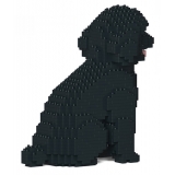 Jekca - Toy Poodle 03-M02 - Big - Lego - Sculpture - Construction - 4D - Brick Animals - Toys